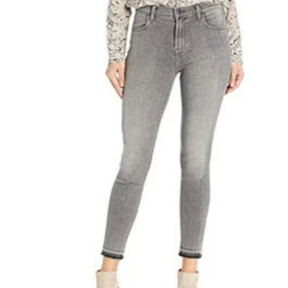 J Brand Earl Grey Alana High Rise Crop Jeans S 32